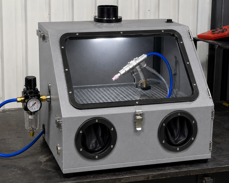 NBS Benchtop Blast Cabinet — 25 Gallon Siphon Pro