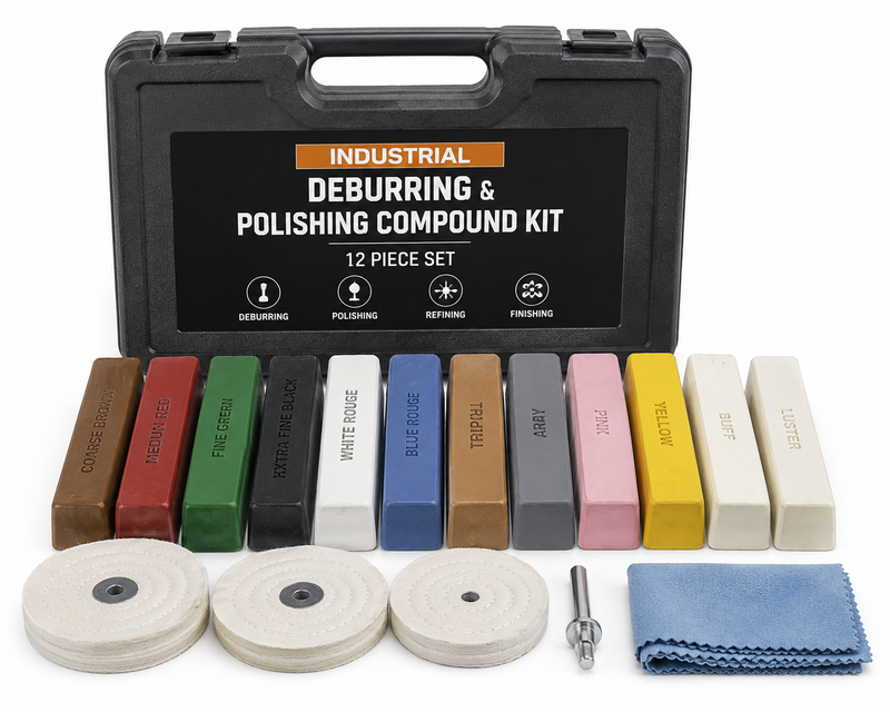 NBS Industrial Deburring & Polishing Compound Kit — 12 Piece