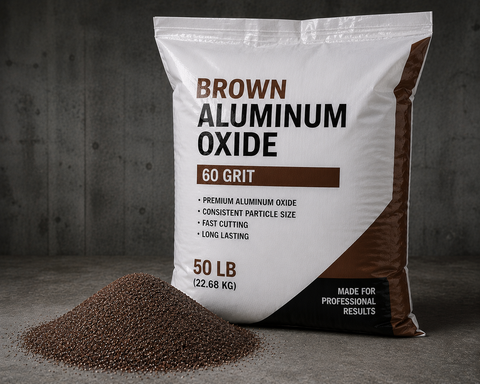 NBS Brown Aluminum Oxide — 60 Grit (50 lb Bag)