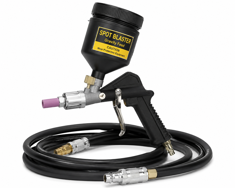 NBS Handheld Spot Blaster — Gravity-Feed Mini Gun