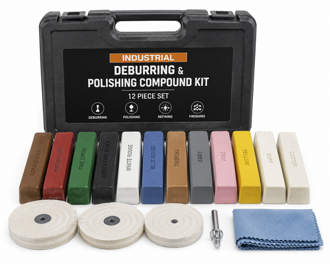 NBS Industrial Deburring & Polishing Compound Kit — 12 Piece