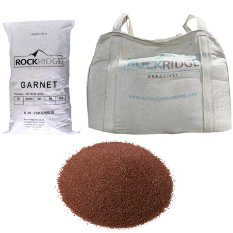 NBS Garnet Blasting Media — 50 lb Bag (80 Mesh)