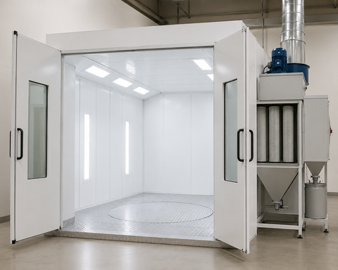 NBS Professional Powder Coating Booth — 4x4x6 with Filtration