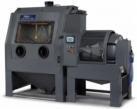 NBS TB20 Tumble Blast Cabinet — Automated Batch Processing